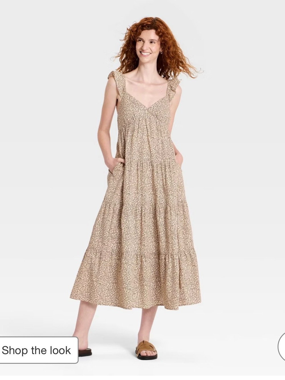Floral Maxi Dress with Pockets